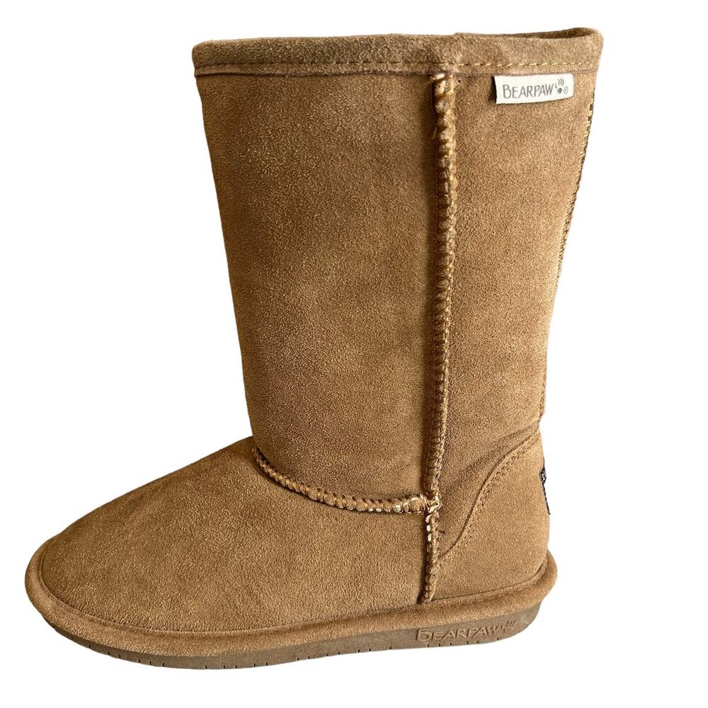 Bearpaw Emma Short Winter Boots Hickory Brown 7